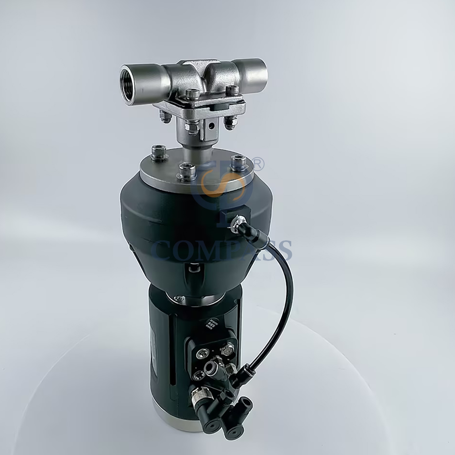 1/2Inch NPT Thread Sanitary SS316L Plastic Pneumatic Straight Diaphragm Valve with Control Head PTFE and EPDM Split Diaphragm