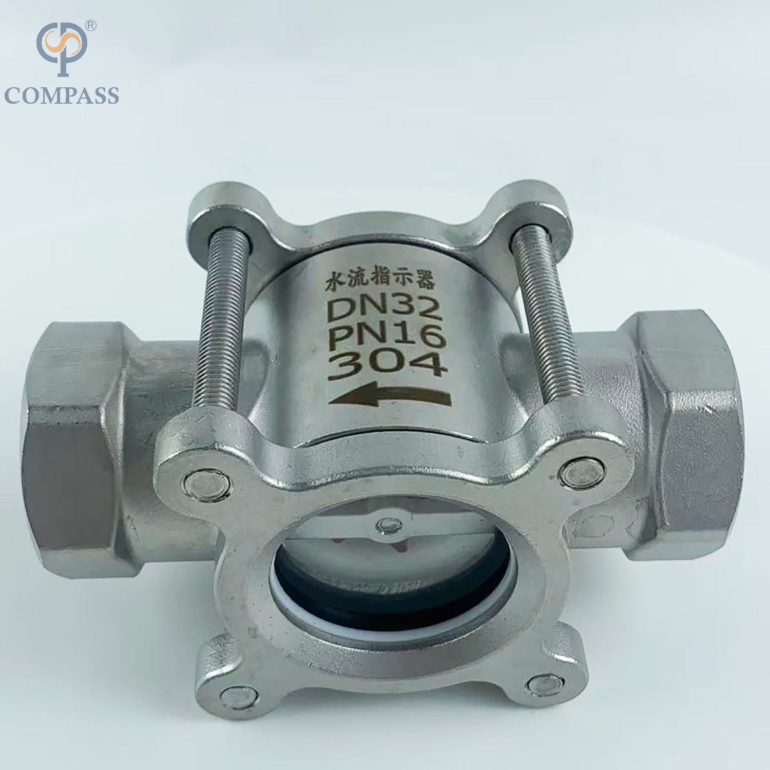 DN15 SANITARY STAINLESS STEEL PLUM BLOSSOM SIGHT GLASS