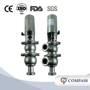 SS316LSMS 21 MODEL PNEUMATIC THREAD DIVERTER VALVE