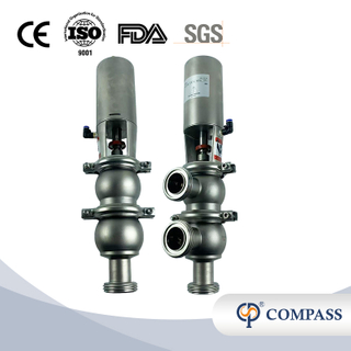 SS316LSMS 21 MODEL PNEUMATIC THREAD DIVERTER VALVE