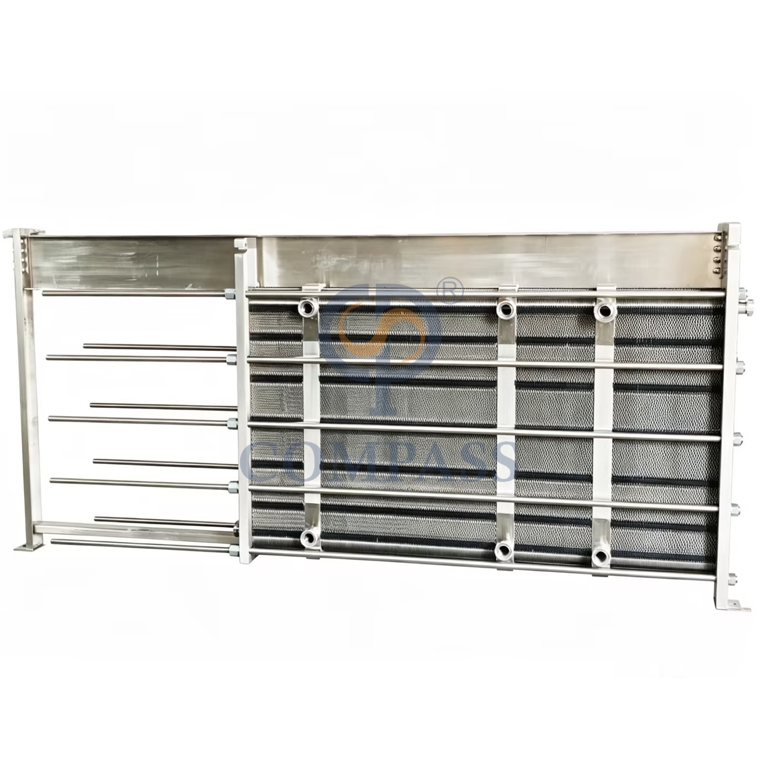 BR033-116M² SS316L 0.6 mm Plates Full SS304 Frame DN50 Union Multistage Four-Stage Plate Heat Exchanger with EPDM Rubber Gasket