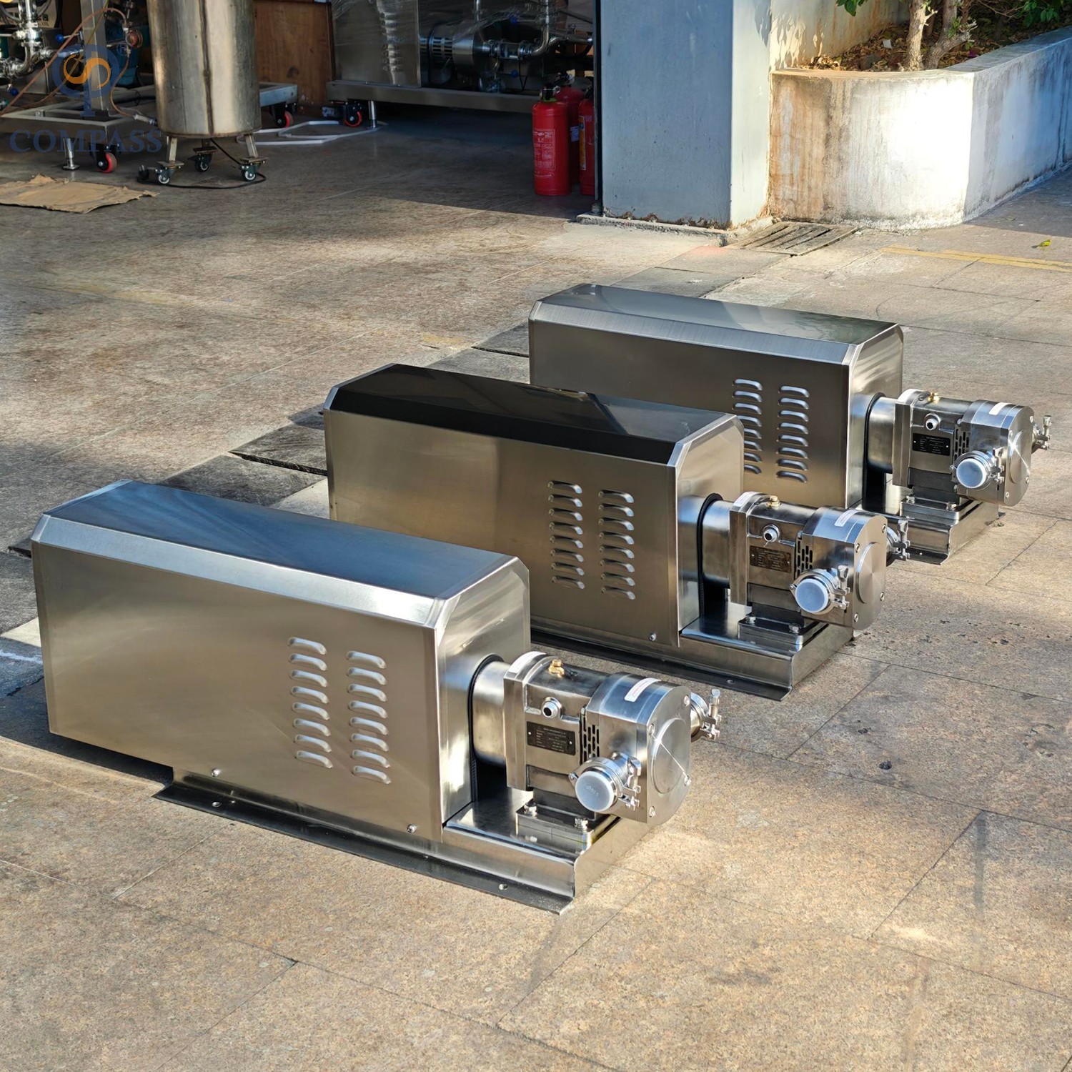 SS316L Sanitary Lobe Pump With Fixed Ratio Motor 