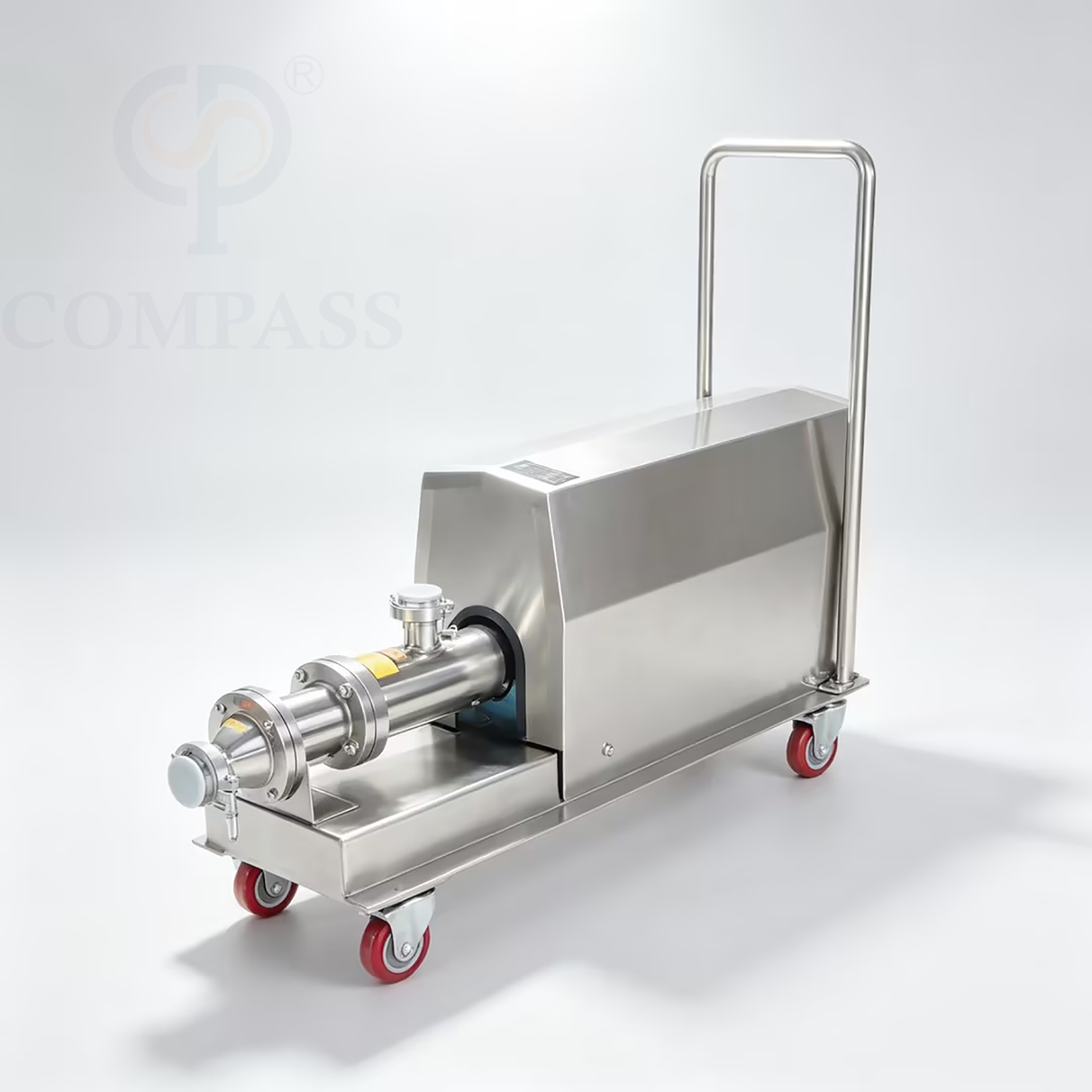 1.5KW-2HP SS316L Sanitary Food Grade OEM Electric Single Screw Pump with Stainless Steel Motor Cover and Trolley and EPDM Stator