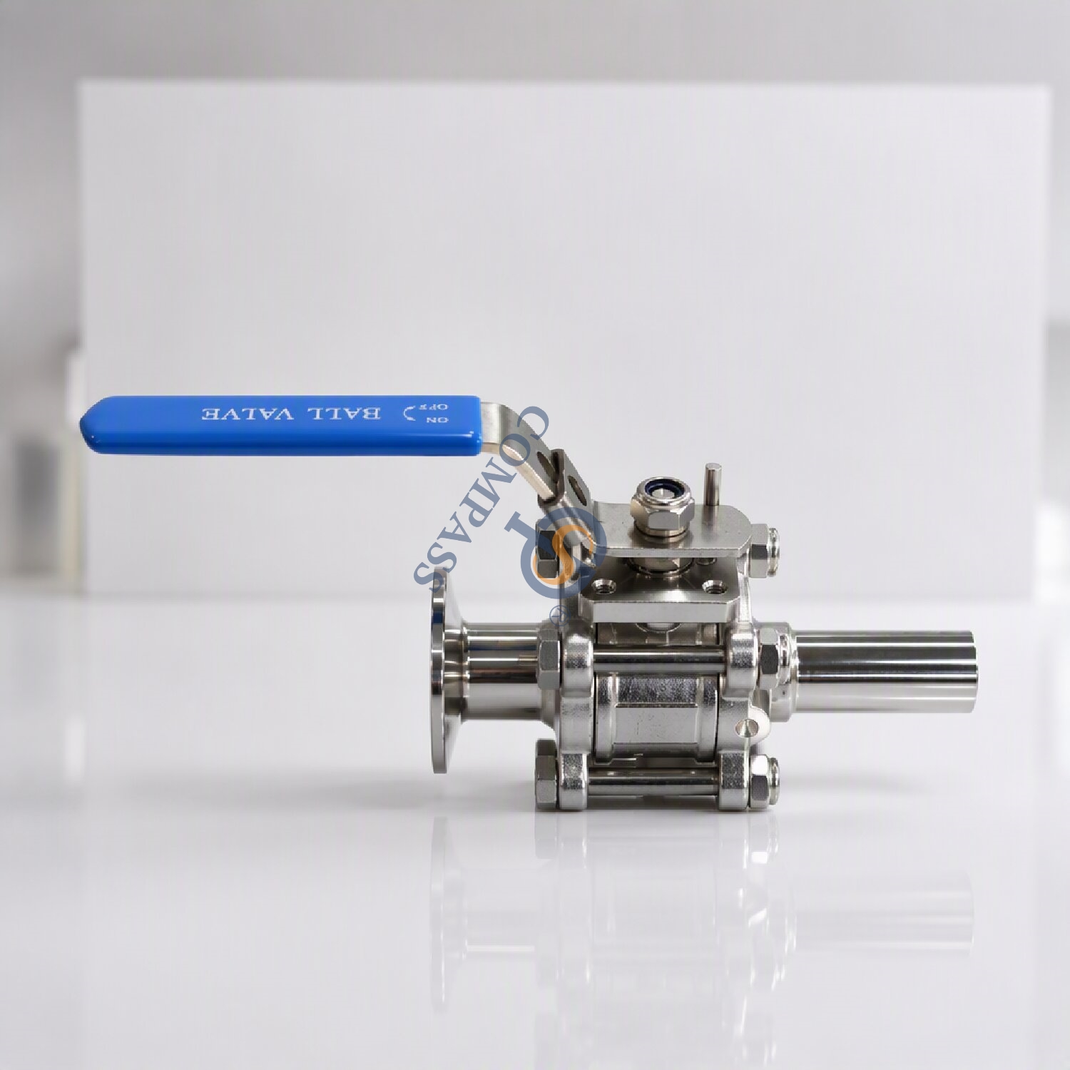 Low Platform 25.4MM SS316L Clamp and Weld Three Piece Full Port Ball Valves