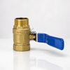 Hot Selling 1-1/4" BSPP Thread Brass Material High Quality Manual Power Female-Male Thread Brass Ball Valve with PTFE Gasket