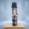 SS304 Single Acting Pneumatic Actuator DIN 22A Model Normally Closed DN80 Pneumatic Weld Diverter Valve with 24VDC Control Head