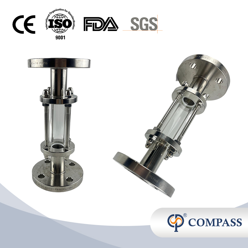 SANITARY STAINLESS STEEL GLASS TUBE SIGHT GLASS