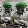 Normally Close PN16 DN40 SS304 Modulating Valves with Pneumatic Actuator