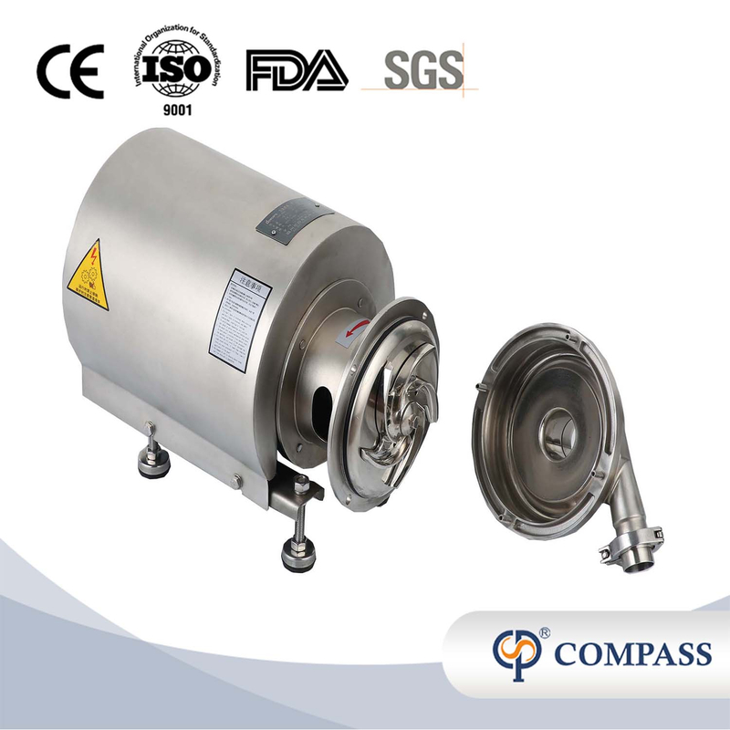 KSCP-3-30-2.2 Sanitary Hygienic Stainless Steel Round Centrifugal Pump With Explosion-Proof Motor+Single Mechanical Seal