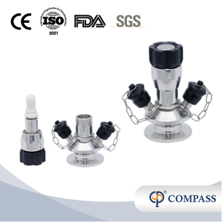 SGF Model Microbial Tri Clamping High Quality Sanitary Grade TC Sampling Valves