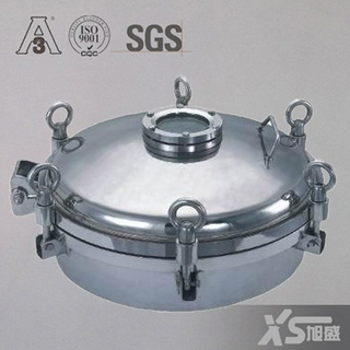 Stainless Steel Food Grade Manway with Sight Glass