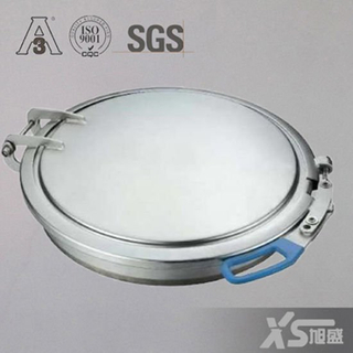 400mm Stainless Steel Sanitary Circular Manhole Cover with Clamp-Type Closing