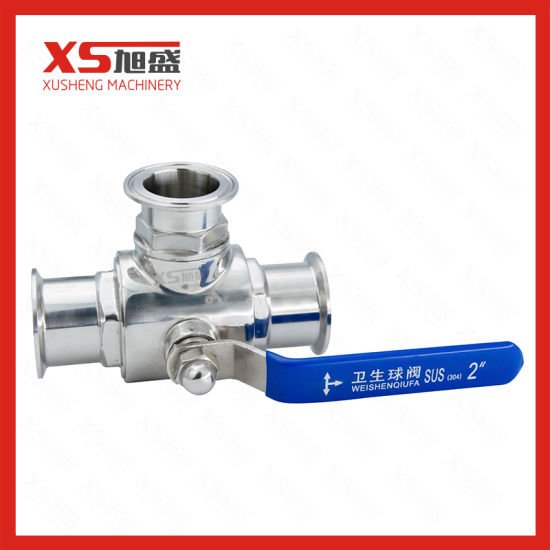 Stainless Steel Sanitary Tc 3-Way Ball Valve