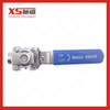 Stainless Steel AISI304 Sanitary Hygienic Female Thread Three-Piece Ball Valves