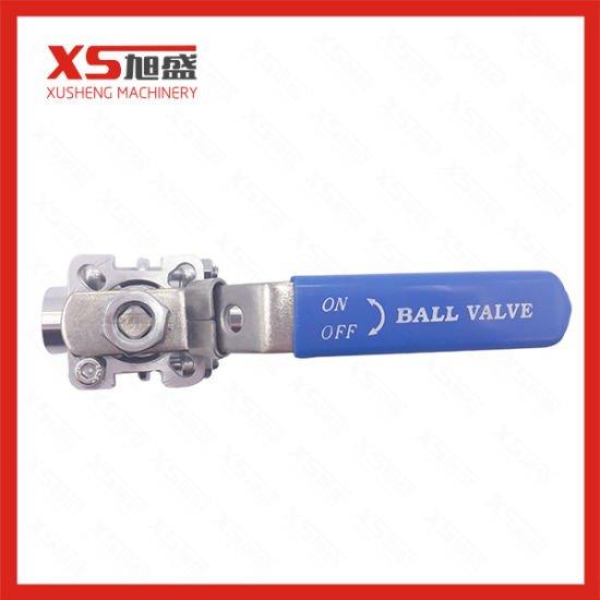 Stainless Steel AISI304 Sanitary Hygienic Female Thread Three-Piece Ball Valves