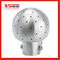Stainless Steel Hygienic 360 Degree CIP Bolt Ends Static Cleaning Ball