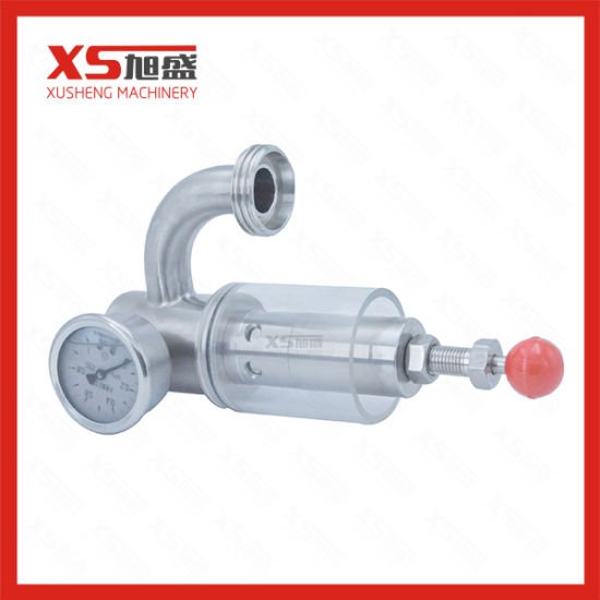 Stainless Steel SS316L Sanitary Elbow Bend Type Pressure Release Valve