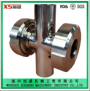 Stainless Steel Hygienic Sanitary Food Grade Cross Sight Glass for for Pipeline Industry