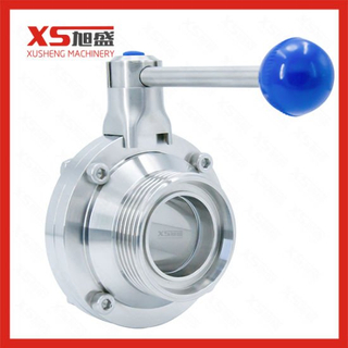 Sanitary Stainless Steel Male Butterfly Male Thread Ball Valve