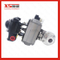 Stainless Steel Hygienic Clamp Actuator Butterfly Valve with Solenoid Valve