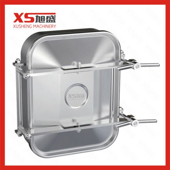 Stainless Steel Food Grade Tank Squareness Manhole Cover