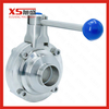 25.4mm Stainless Steel Ss304 Sanitary SMS Butterfly Valves