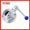 76.2mm Stainless Steel SS316L Sanitary Butterfly Valves
