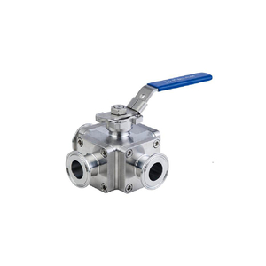 Dn40 Stainless Steel Handweel Three-Way Non-Retention Ball Valve