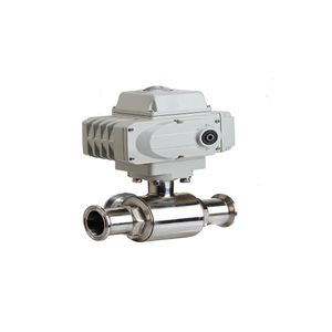 Sanitary Straight Clamp Ball Valve with Motor-Driven