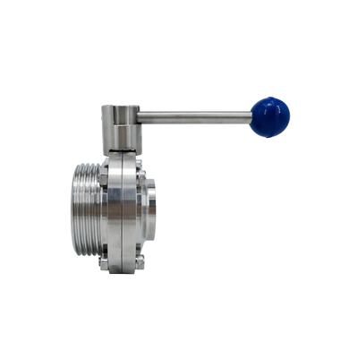 Sanitary Clamping-Threading Butterfly Valve with Pull Handle 