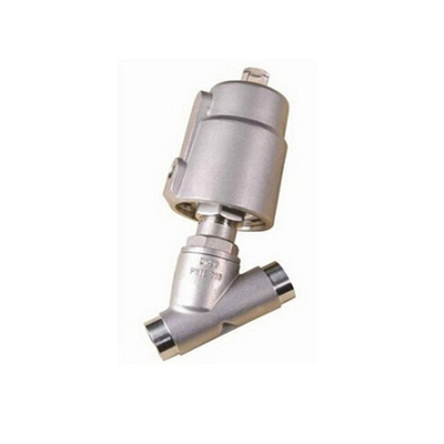 Sanitary Stainless Steel Pneumatical Welding Angle Seat Valve with Stainless Steel Actuator