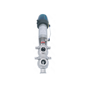 3A Sanitary LL Type Divert Seat Valve with Contarl Head