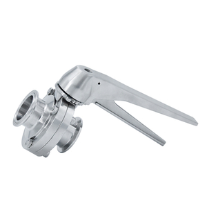 Sanitary Clamping Butterfly Valve with Stainless Steel Handle 