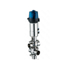 Stainless Steel Hygienic TT Double Seat Divert Valve With Control Head