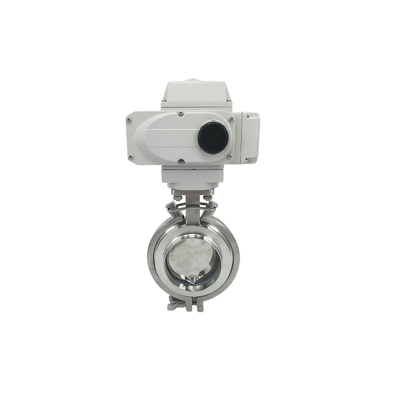 Sanitary Stainless Steel Electric Powder Butterfly Valve