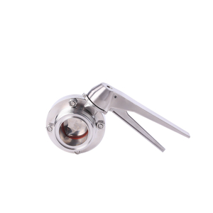 Sanitary Threding-Threading Butterfly Valve with Stainless Steel Handle 