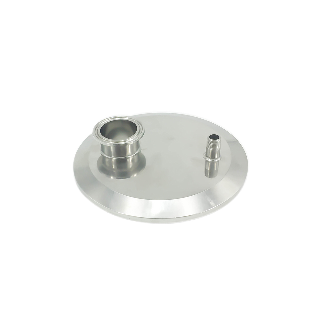 Sanitary Tri Clamp Solid End Cap with NPT Thread Pipe